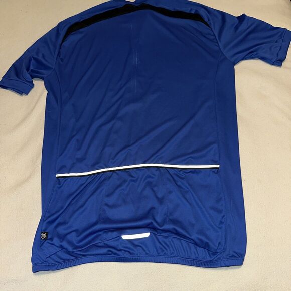 Aerotech Cyclewear Men’s Size 2XLT Cycling Shirt Blue Water Bottle Pockets - Picture 11 of 16